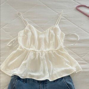 Monteau Cream Camisole Top